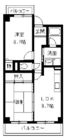 パレ上新庄の物件間取画像
